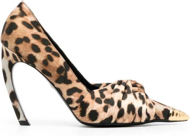 Roberto Cavalli Pumps met luipaardprint Beige