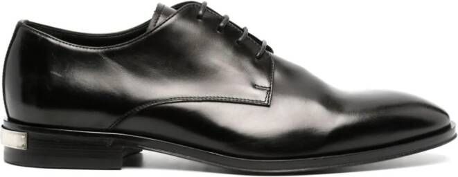 Roberto Cavalli Leren derby schoenen Zwart