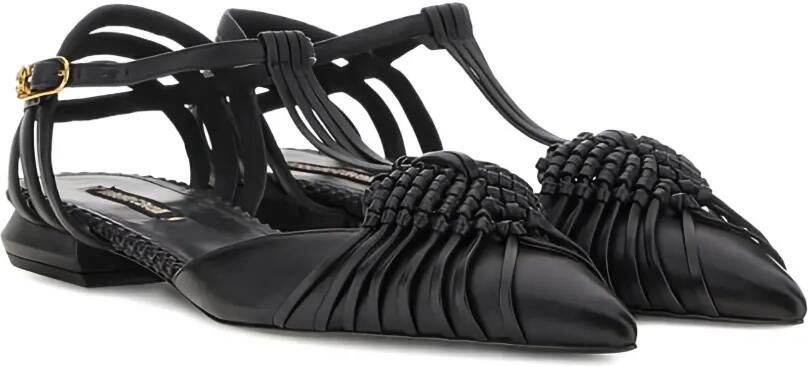 Roberto Cavalli Ballerina's verfraaid met gevlochten detail Zwart - Foto 4