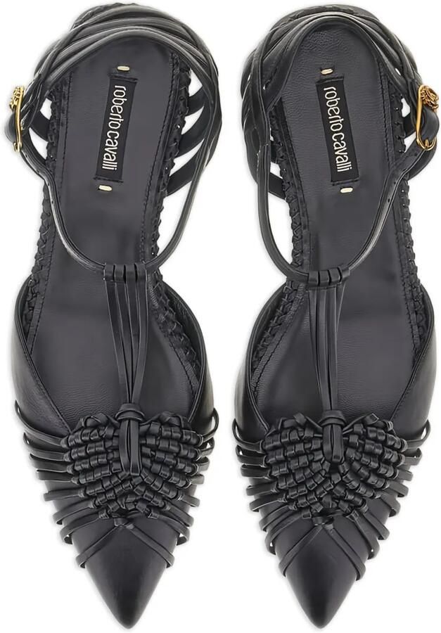 Roberto Cavalli Ballerina's verfraaid met gevlochten detail Zwart - Foto 2