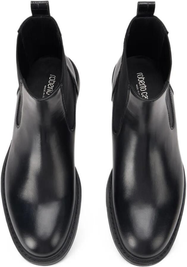 Roberto Cavalli croc-effect leather Chelsea boots Zwart - Foto 2