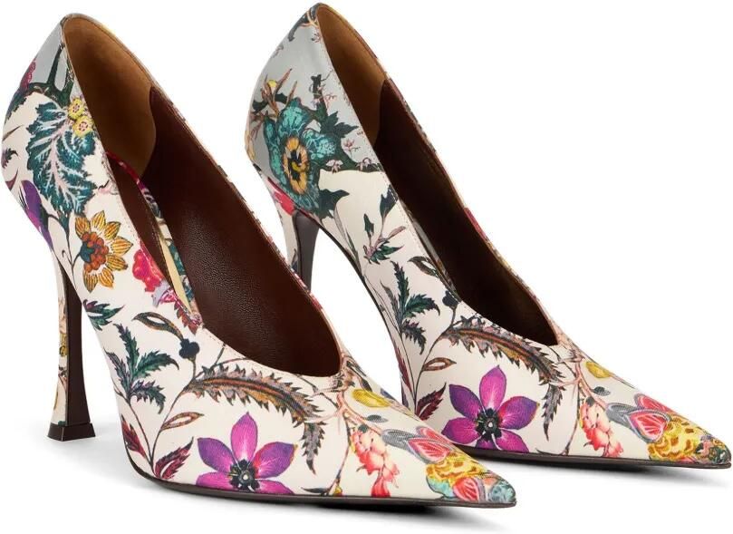 Roberto Cavalli Florentine pumps met bloemenprint Beige - Foto 4