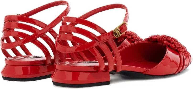 Roberto Cavalli Geweven sandalen Rood - Foto 4