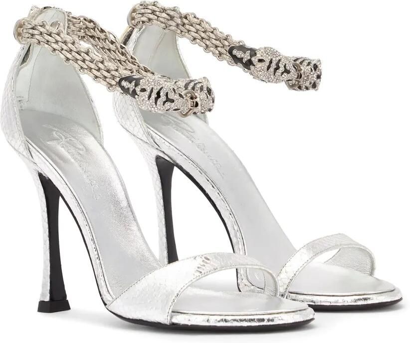 Roberto Cavalli Jewel Tigers sandalen Zilver - Foto 3