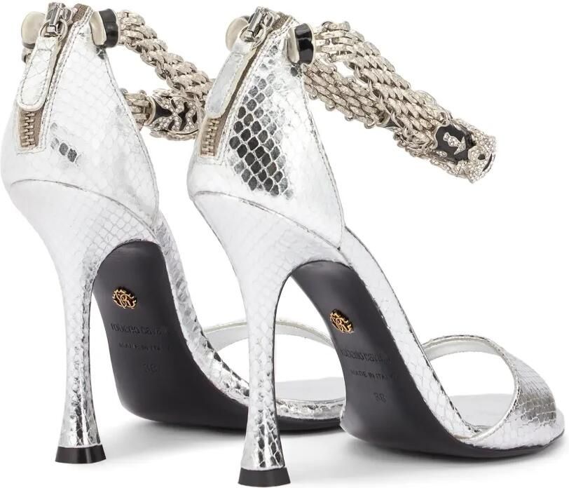 Roberto Cavalli Jewel Tigers sandalen Zilver - Foto 5