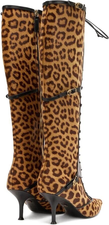 Roberto Cavalli Laarzen met luipaardprint Bruin - Foto 5