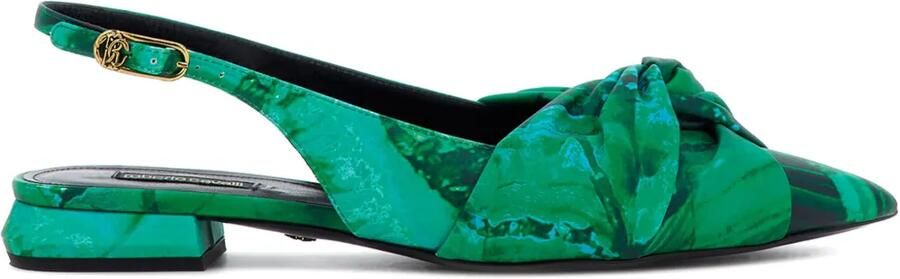 Roberto Cavalli Le Pettegole slingback pumps Groen