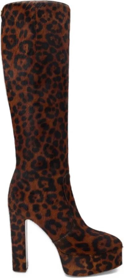 Roberto Cavalli leopard-print platform boots Bruin