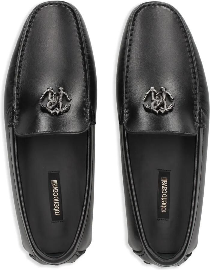 Roberto Cavalli Leren loafers Zwart - Foto 2
