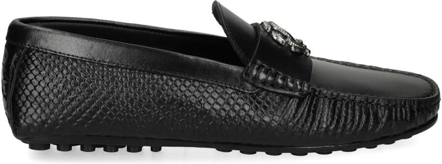 Roberto Cavalli Leren loafers Zwart