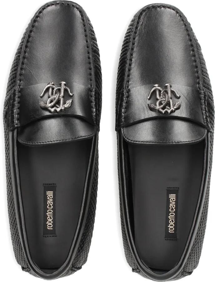 Roberto Cavalli Leren loafers Zwart - Foto 2