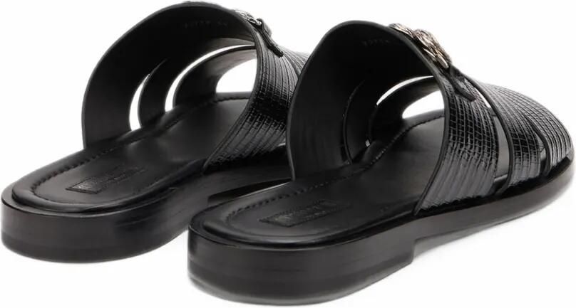 Roberto Cavalli Leren sandalen met gesp Zwart - Foto 3