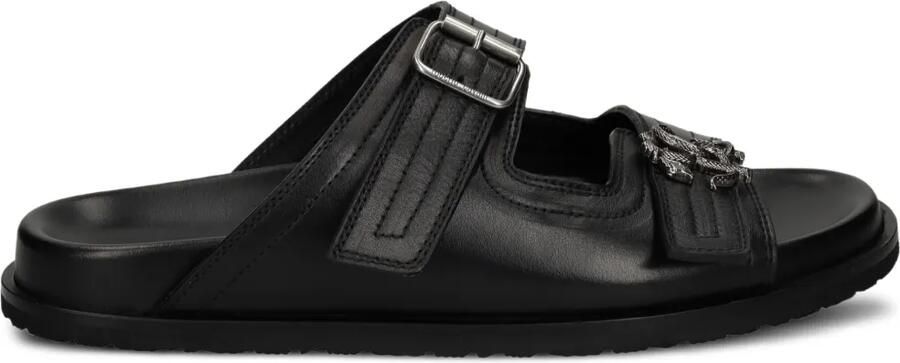 Roberto Cavalli Leren sandalen Zwart