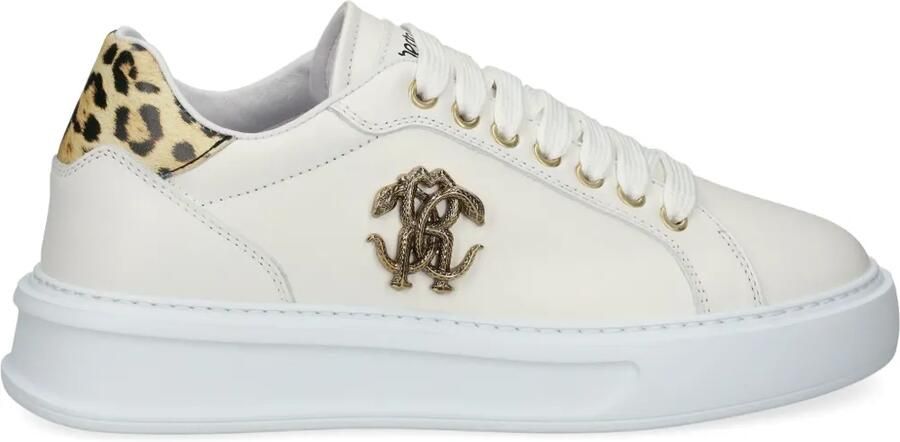 Roberto Cavalli Leren sneakers Beige