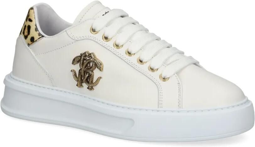 Roberto Cavalli Leren sneakers Beige - Foto 3
