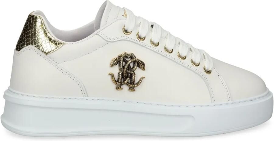 Roberto Cavalli Leren sneakers Beige
