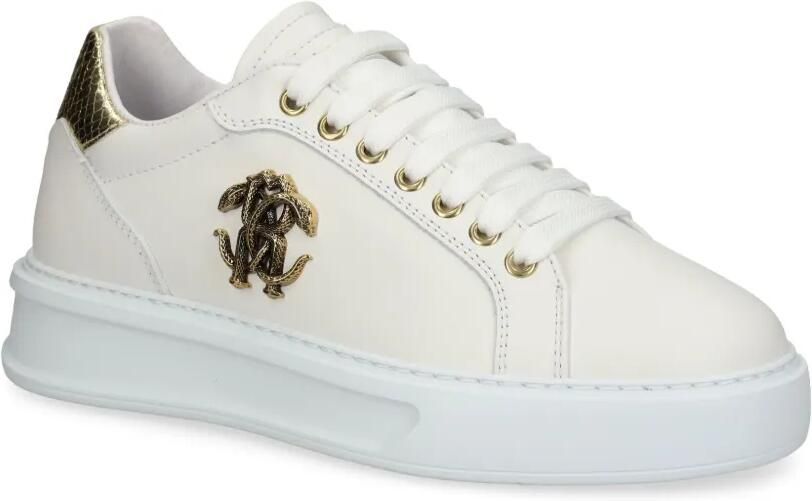 Roberto Cavalli Leren sneakers Beige - Foto 4
