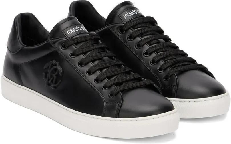 Roberto Cavalli Leren sneakers Zwart - Foto 4