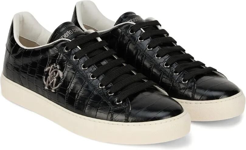 Roberto Cavalli Leren sneakers Zwart - Foto 3