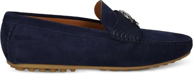 Roberto Cavalli Loafers met logoplakkaat Blauw