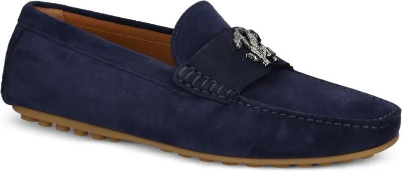 Roberto Cavalli Loafers met logoplakkaat Blauw - Foto 4