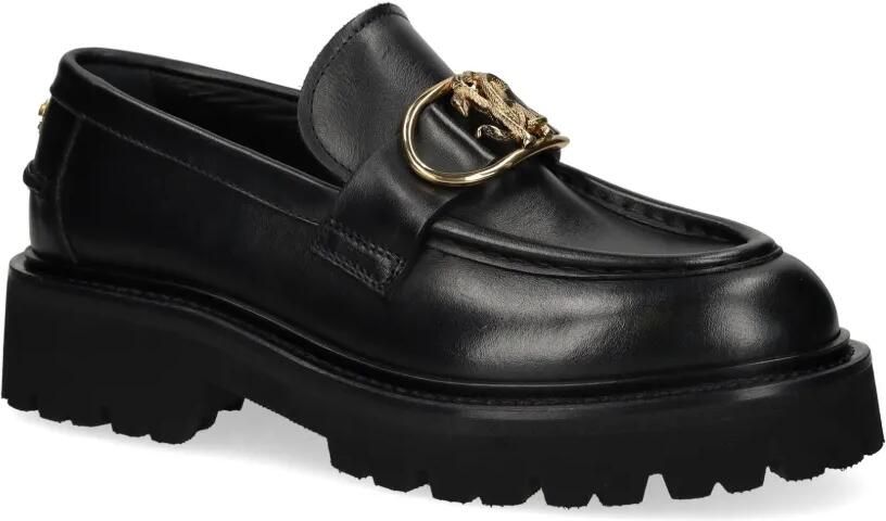 Roberto Cavalli Loafers met logoplakkaat Zwart - Foto 4