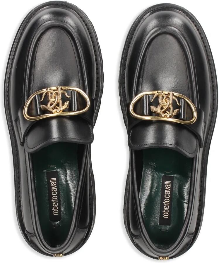 Roberto Cavalli Loafers met logoplakkaat Zwart - Foto 2