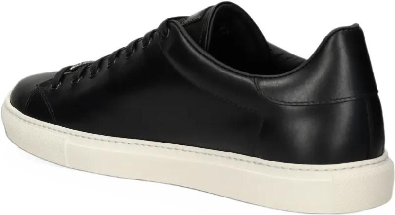 Roberto Cavalli logo-embossed leather sneakers Zwart - Foto 4