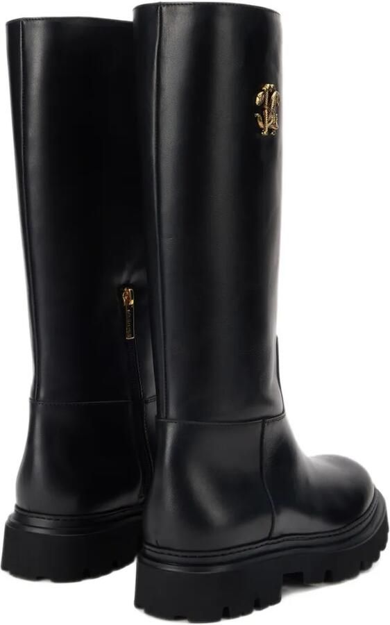 Roberto Cavalli logo-plaque leather boots Zwart - Foto 3