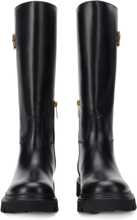 Roberto Cavalli logo-plaque leather boots Zwart - Foto 4