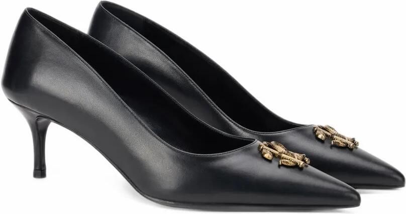 Roberto Cavalli logo-plaque pointed-toe pumps Zwart - Foto 4
