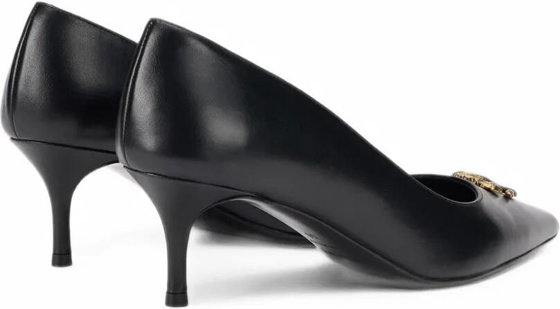 Roberto Cavalli logo-plaque pointed-toe pumps Zwart - Foto 3