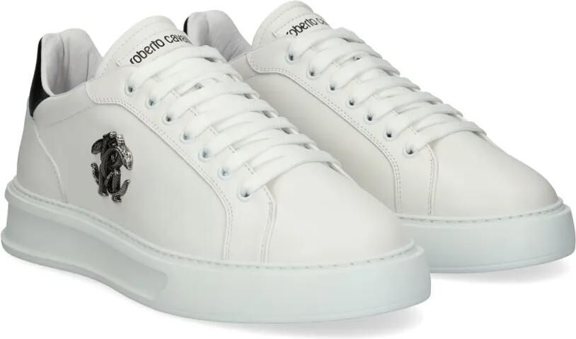 Roberto Cavalli logo-plaque trainers Wit - Foto 3