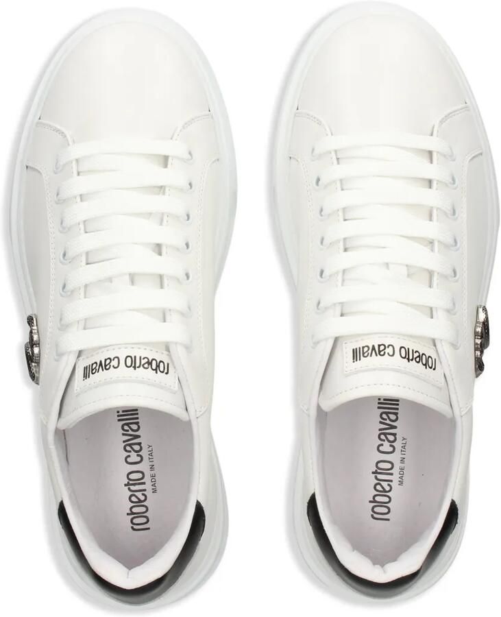 Roberto Cavalli logo-plaque trainers Wit - Foto 2