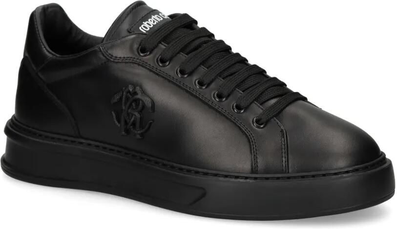 Roberto Cavalli logo-plaque trainers Zwart - Foto 4