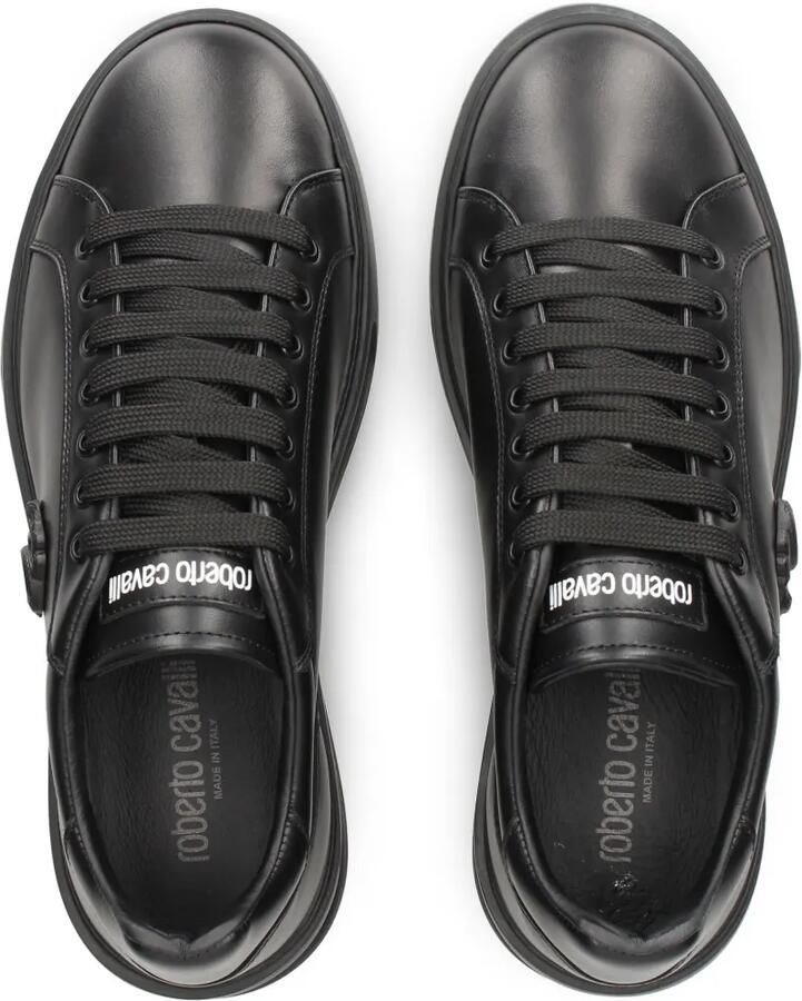 Roberto Cavalli logo-plaque trainers Zwart - Foto 2