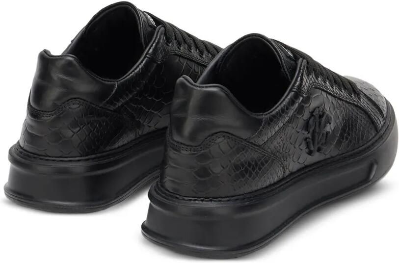 Roberto Cavalli Low-top sneakers met slangenleer-effect Zwart - Foto 4