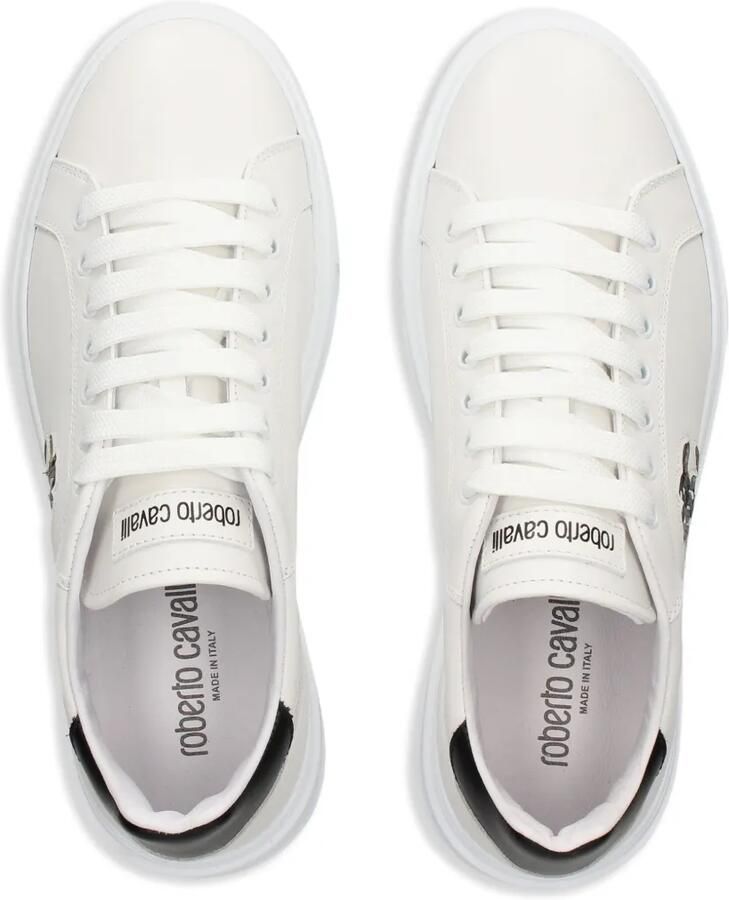 Roberto Cavalli Mirror Snake sneakers met applicatie Wit - Foto 2