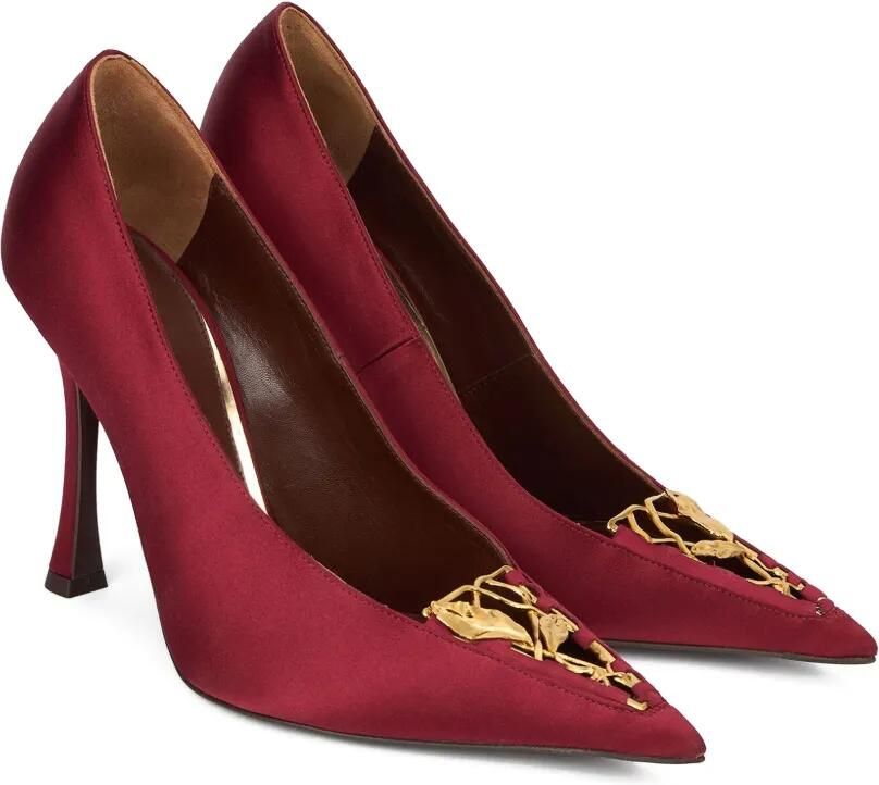 Roberto Cavalli Pumps met blad vlakken Rood - Foto 4
