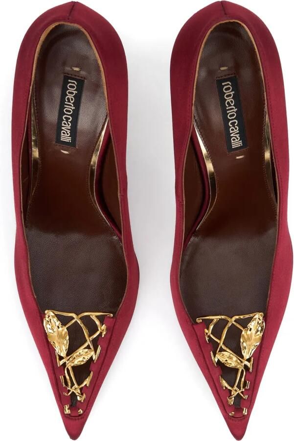 Roberto Cavalli Pumps met blad vlakken Rood - Foto 5