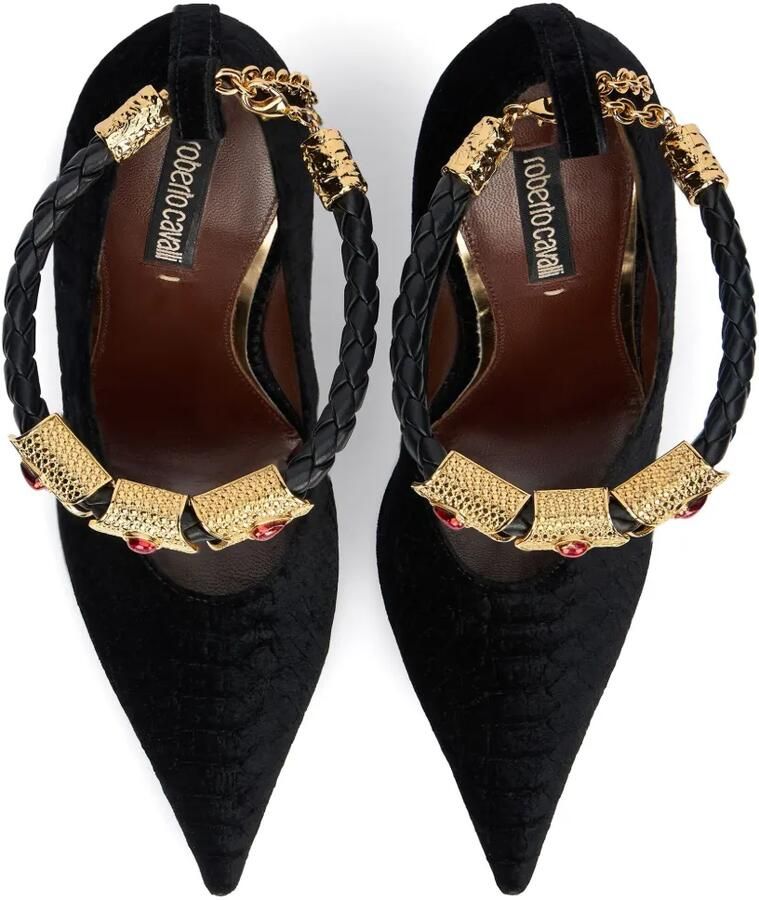 Roberto Cavalli Pumps met gevlochten band Zwart - Foto 2