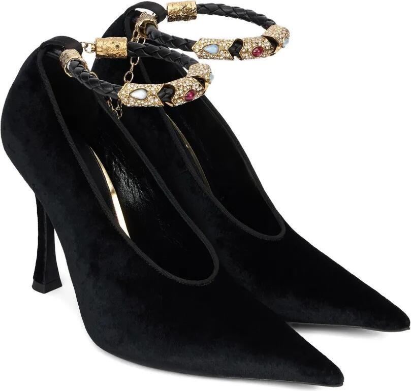 Roberto Cavalli Pumps met puntige neus Zwart - Foto 4