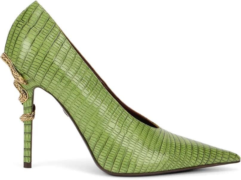 Roberto Cavalli Pumps met reptiel-effect Groen