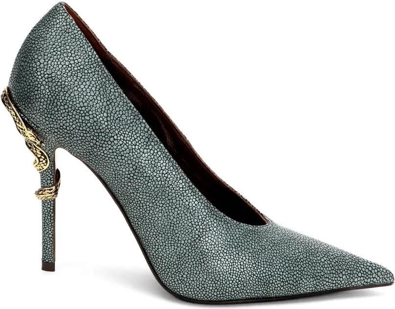 Roberto Cavalli Pumps met slang-verfraaiing Groen