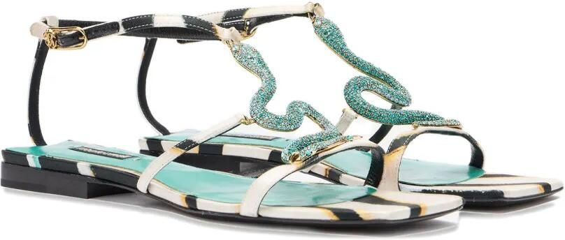 Roberto Cavalli Ray Of Sea platte sandalen Blauw - Foto 5
