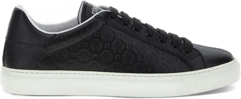 Roberto Cavalli RC Monogram-embossed sneakers Zwart