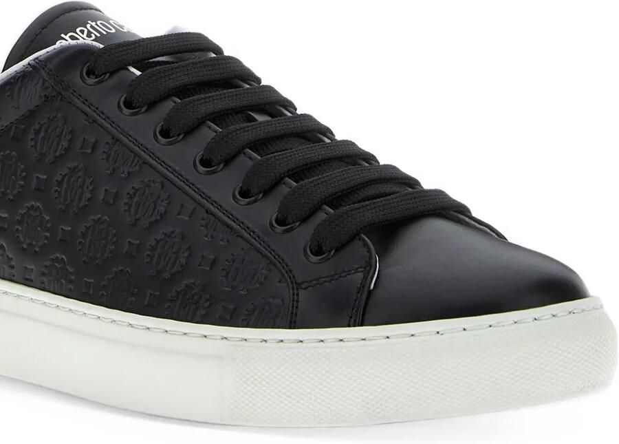 Roberto Cavalli RC Monogram-embossed sneakers Zwart - Foto 2