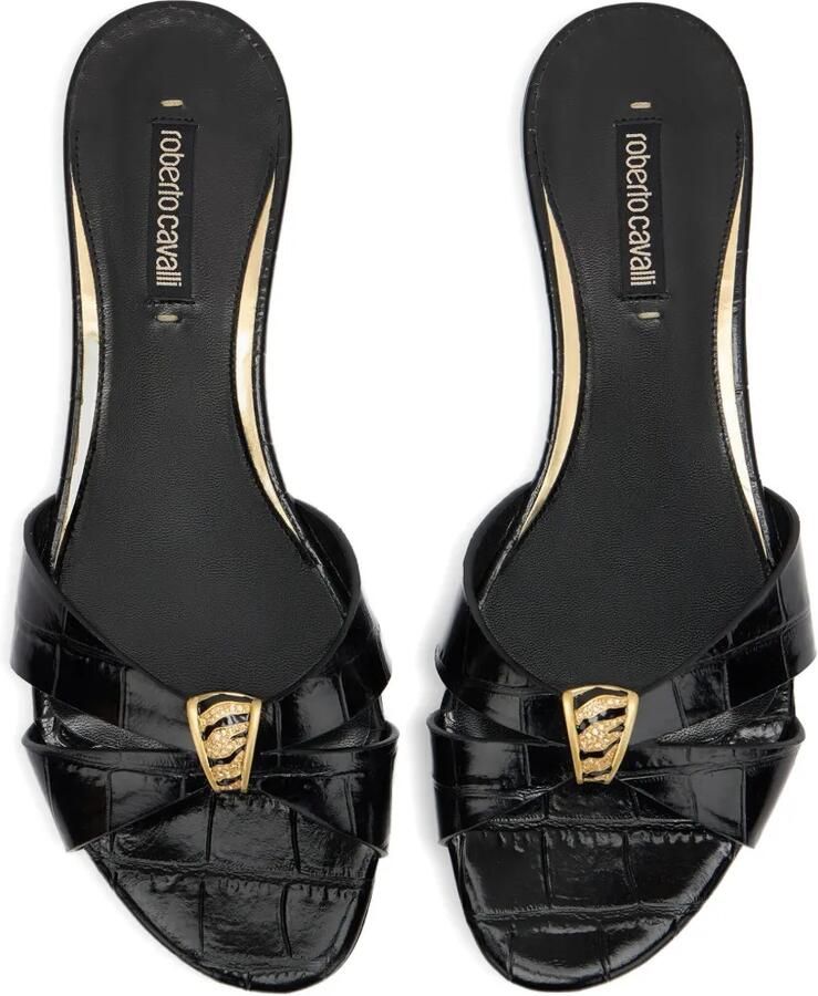 Roberto Cavalli Sandalen met gekruiste bandjes en juwelen Zwart - Foto 3
