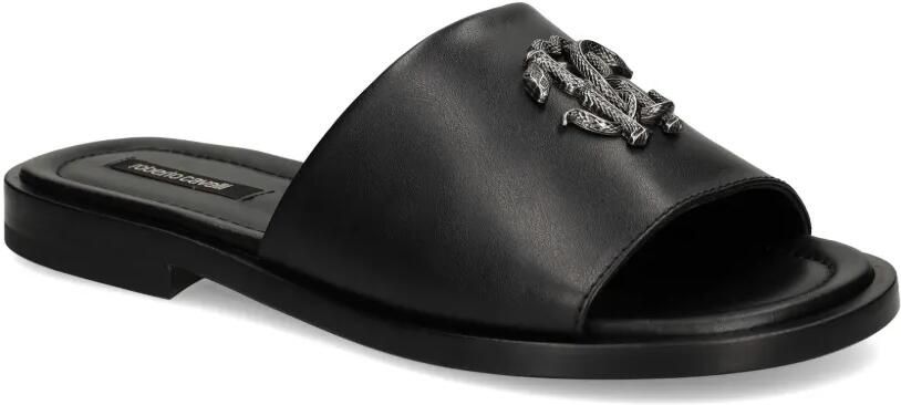 Roberto Cavalli Sandalen met monogram-applicatie Zwart - Foto 4