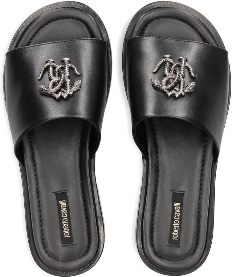 Roberto Cavalli Sandalen met monogram-applicatie Zwart - Foto 2